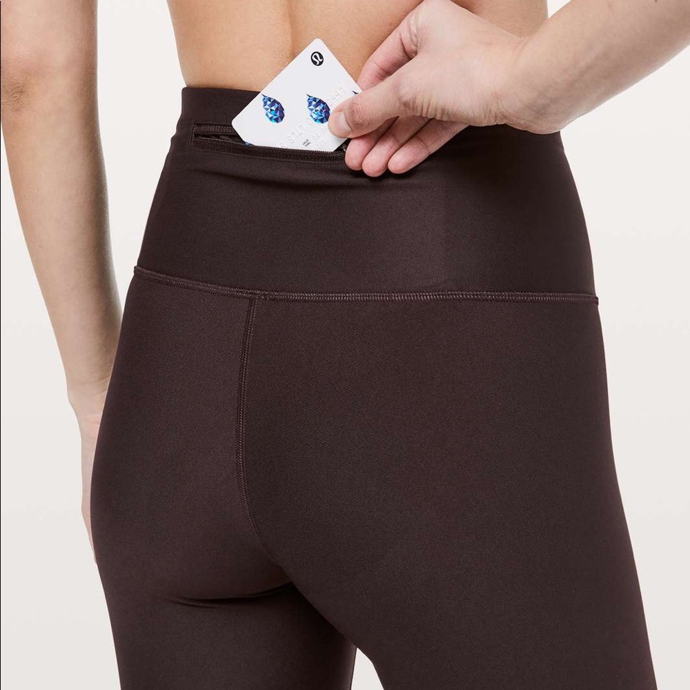 Lululemon In Focus Run Tight Size 2 Plum Shadow